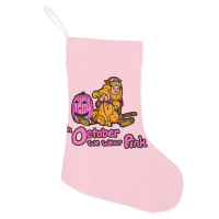 October Pink Humor Holiday Stocking | Artistshot