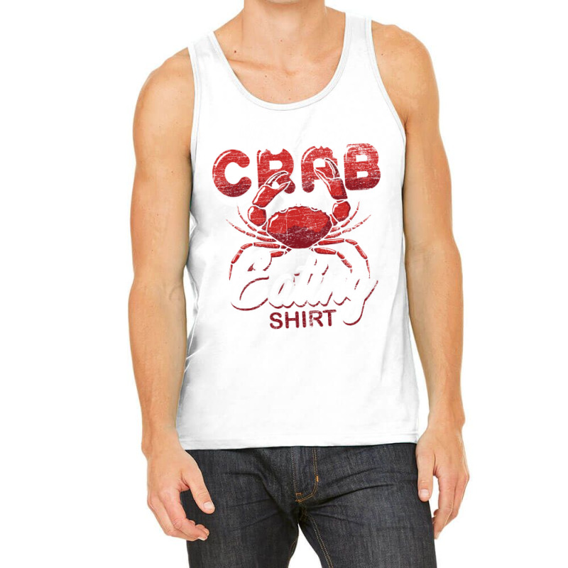 Funny Crab Lover Gift Crab Eating 70s Tank Top | Artistshot