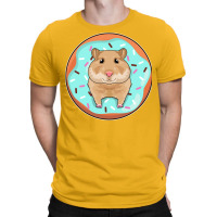 Hamster With Donut Red T-shirt | Artistshot