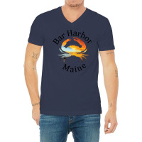 Bar Harbor Maine Humor V-neck Tee | Artistshot