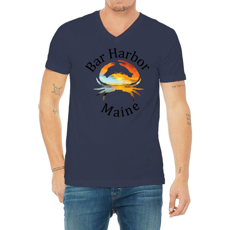 Bar Harbor Maine Humor V-neck Tee | Artistshot