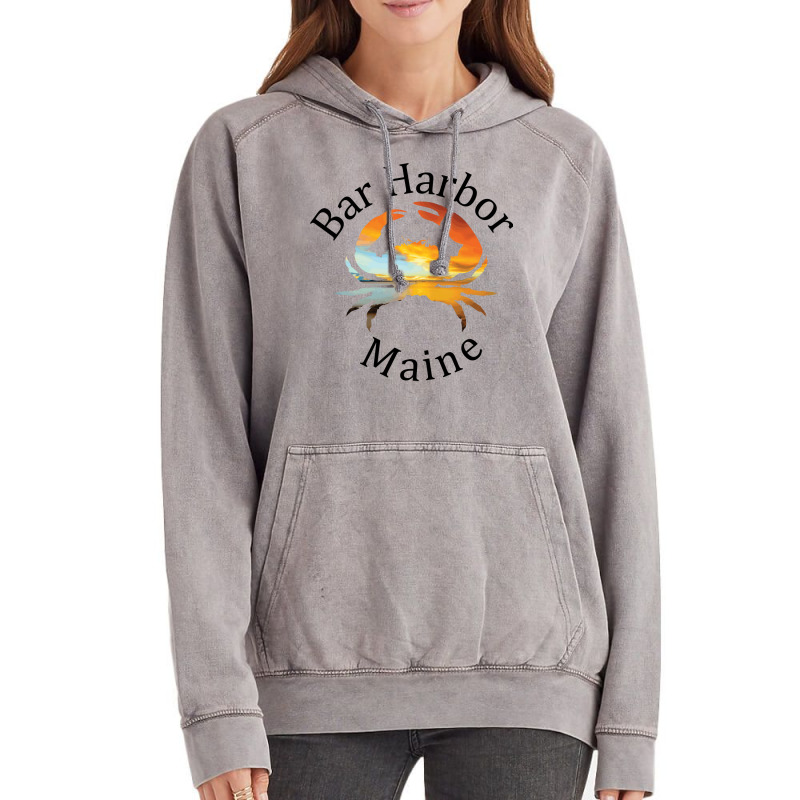 Bar Harbor Maine Humor Vintage Hoodie | Artistshot