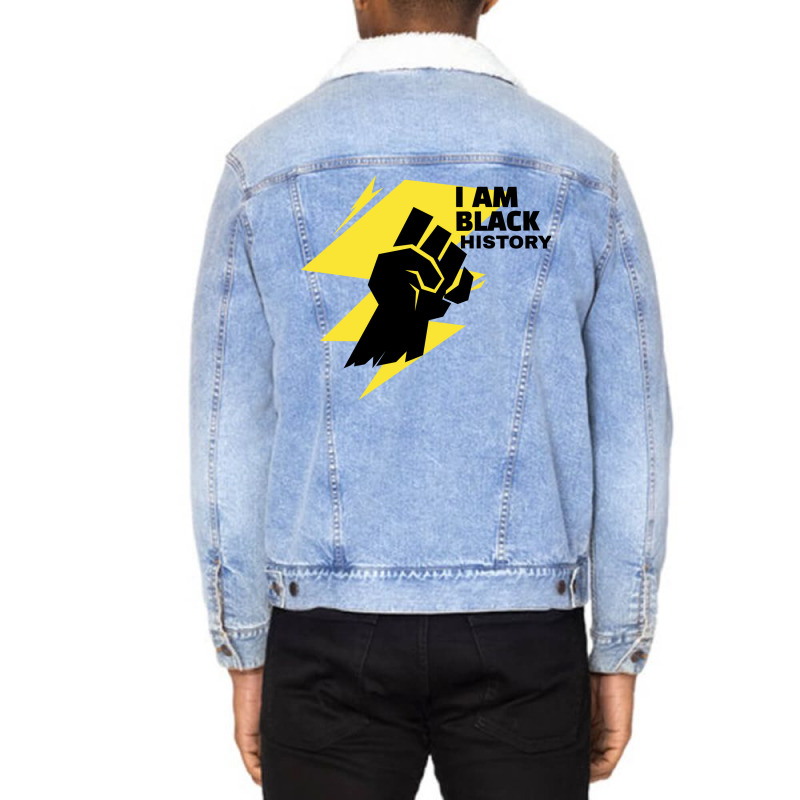 Black History I Am Black History Unisex Sherpa-lined Denim Jacket | Artistshot