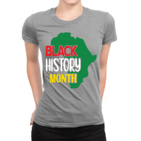 Black History Month Black Pride Distressed Design Ladies Fitted T-shirt | Artistshot