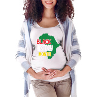 Black History Month Black Pride Distressed Design Maternity Scoop Neck T-shirt | Artistshot