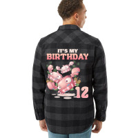 Cute Crab Its My 12th Birthday Funny Flannel Shirt | Artistshot