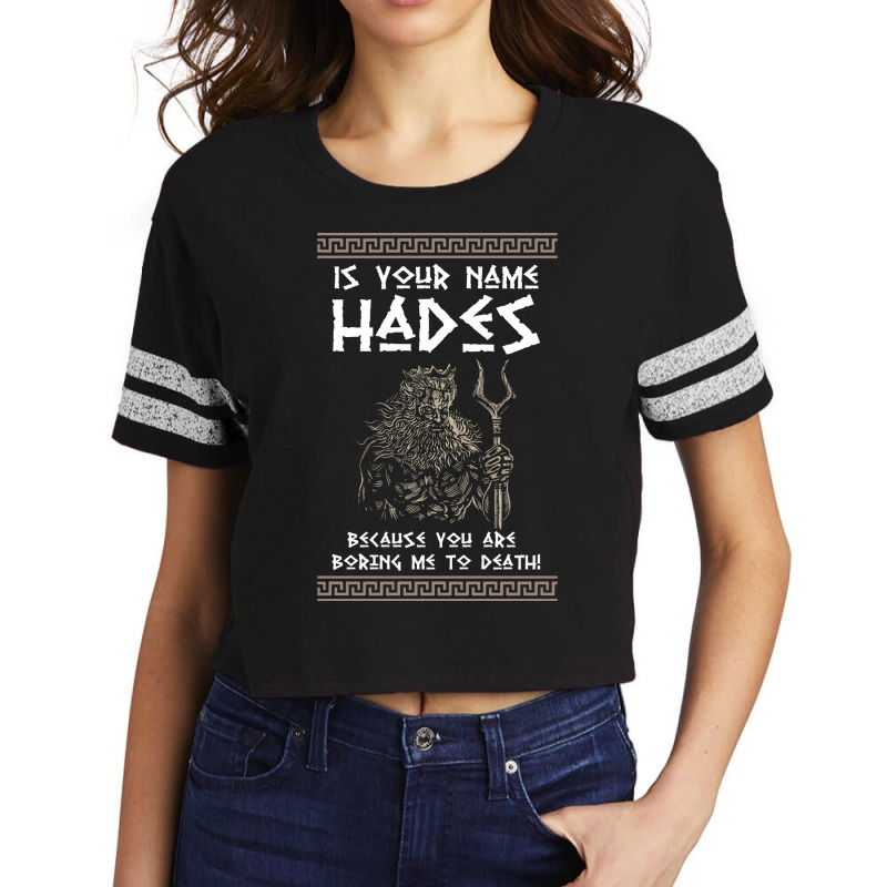 Hades Greek God And Ancient Greek Mythology Histor Scorecard Crop Tee by halukjihaej | Artistshot