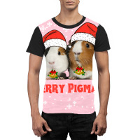 Funny Guinea Pig Merry Pigamas Christmas Tumblr Graphic T-shirt | Artistshot