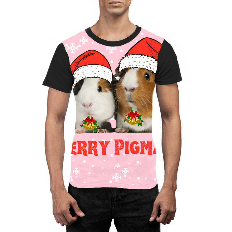 Funny Guinea Pig Merry Pigamas Christmas Tumblr Graphic T-shirt | Artistshot