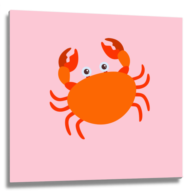 Cute Crab Art Stars Metal Print Square | Artistshot