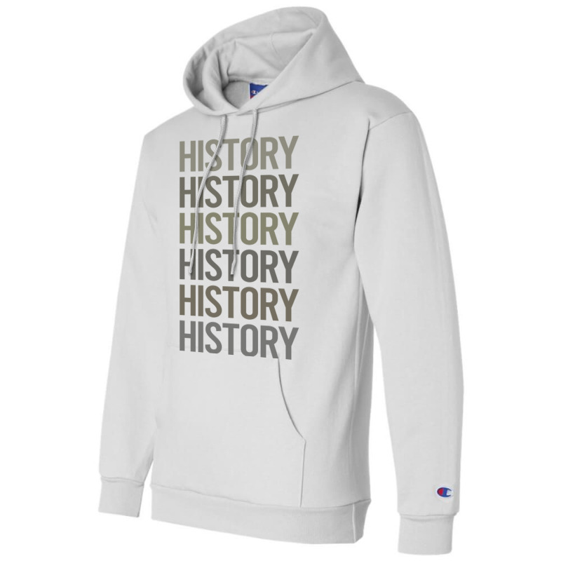 Gray Text Art History Girl Champion Hoodie | Artistshot