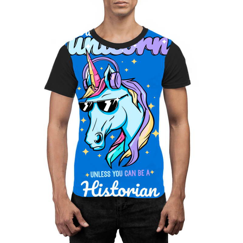 Historian Unicorn 70s Graphic T-shirt | Artistshot