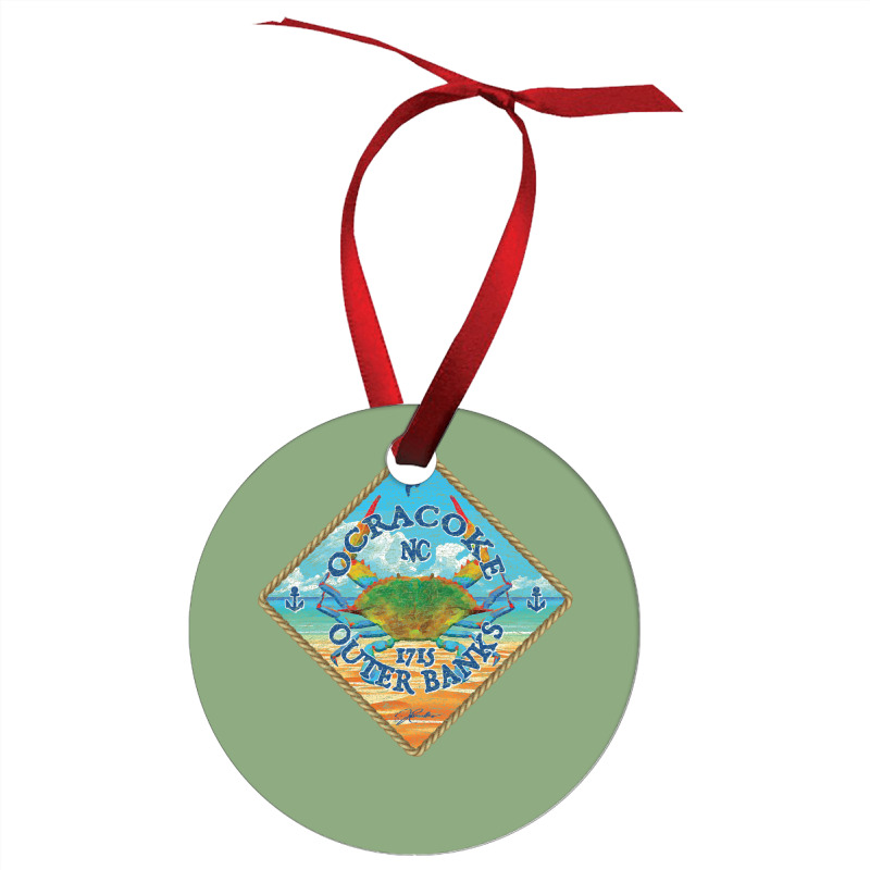 Ocracoke Outer Banks North Carolina Blue Crab On B Ornament | Artistshot