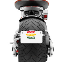 Black History Month 20230214t040613015 Motorcycle License Plate | Artistshot