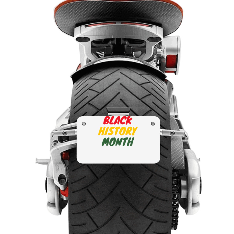 Black History Month 20230214t040613015 Motorcycle License Plate | Artistshot