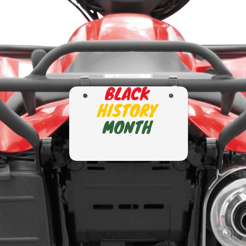 Black History Month 20230214t040613015 Atv License Plate | Artistshot