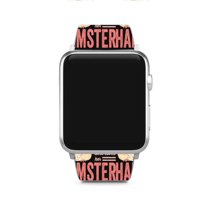 Just A Girl Who Loves Hamsters Cute Pet Hamster Bl Apple Watch Band | Artistshot