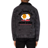 Funny Guinea Pig Owner Guinea Pig Mom Funny Girl Unisex Sherpa-lined Denim Jacket | Artistshot