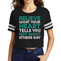 Believe Waht Your Stars Scorecard Crop Tee | Artistshot