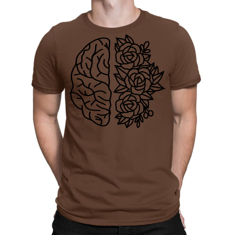 Floral Brain Mental Health Funny T-Shirt by lumnmevljac | Artistshot