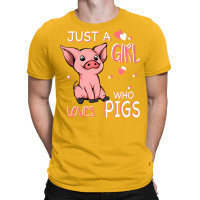 Just A Girl Who Loves Pigs Hipster T-shirt | Artistshot