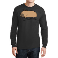 Swimming Capybara Hipster Long Sleeve Shirts | Artistshot