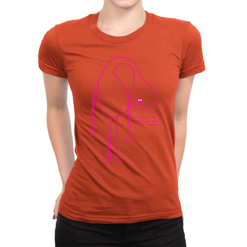 Full Of Anxious Thoughts Cute Ladies Fitted T-Shirt by taljeachaw | Artistshot