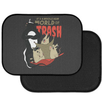 World Of Trash Funny Trash Eating Rodents And A Te Rear Car Mat | Artistshot