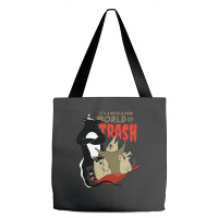 World Of Trash Funny Trash Eating Rodents And A Te Tote Bags | Artistshot