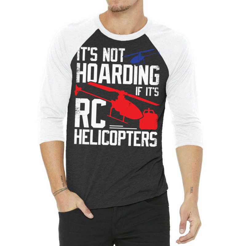 Model Rc Helicopter Hob Travel 3/4 Sleeve Shirt | Artistshot