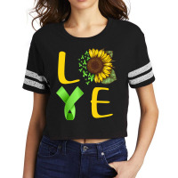 Love Mental Health Awareness Sunflower Trending Scorecard Crop Tee | Artistshot