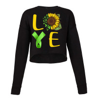 Love Mental Health Awareness Sunflower Trending Cropped Sweater | Artistshot