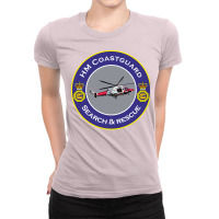 Hm Coastguard Search And Rescue Helicopter Funny Ladies Fitted T-shirt | Artistshot