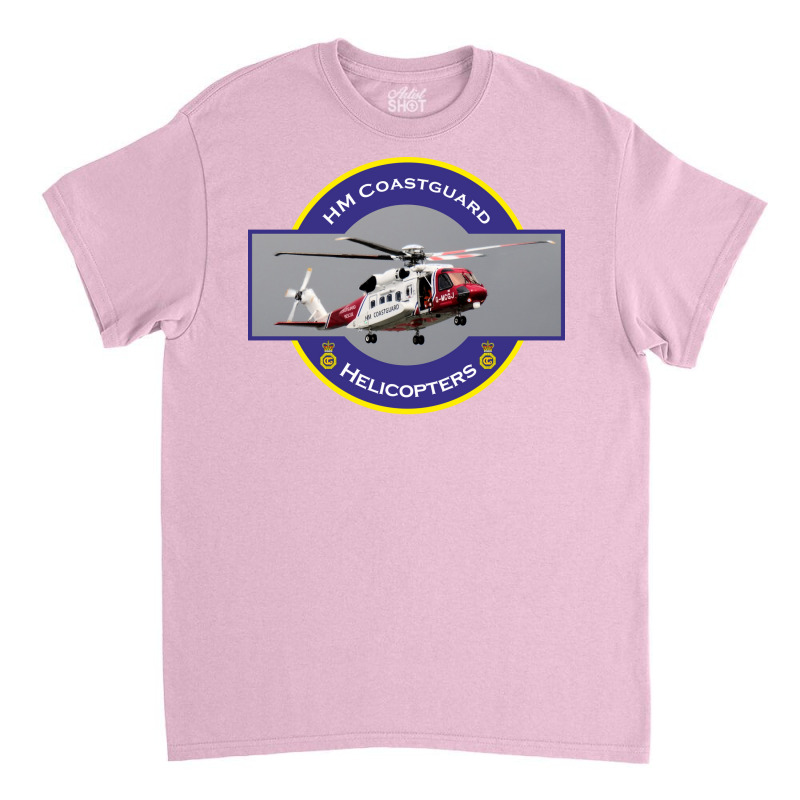 Hm Coastguard Search And Rescue Helicopter Red Classic T-shirt by ydmehjalta1 | Artistshot