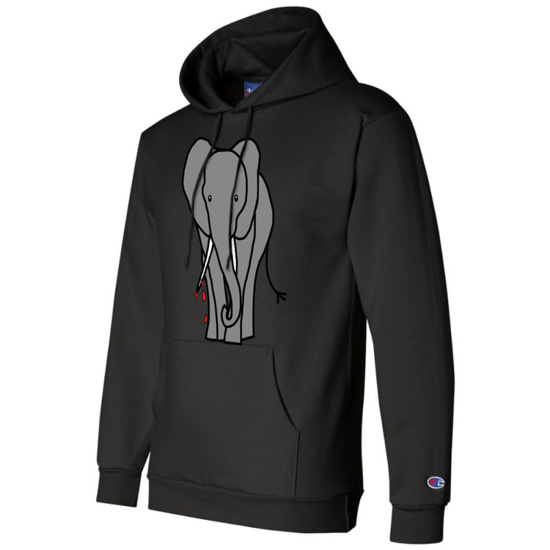 Animals With Sharp Teeth Elephant Nostalgia Champion Hoodie | Artistshot