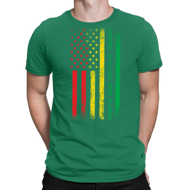 Black History Month Usa Grunge Flag Stars T-shirt | Artistshot