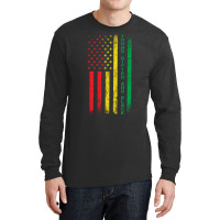 Black History Month Usa Grunge Flag Stars Long Sleeve Shirts | Artistshot