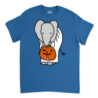 Elephant With Halloween Horror Pumpkin Ghost Costu Classic T-shirt | Artistshot