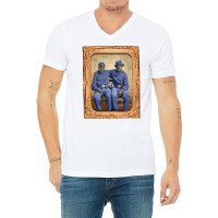 Brothers In Arms Civil War Union Soldiers 1860 Col V-neck Tee | Artistshot