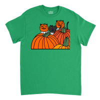 Halloween Horror Pumpkin Head Cats Cool Classic T-shirt | Artistshot