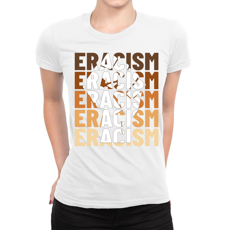 Eracism Erase Racism Black Lives Matter Hipster Ladies Fitted T-Shirt by hegickorul8 | Artistshot