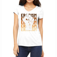 Eracism Erase Racism Black Lives Matter Hipster Women's V-neck T-shirt | Artistshot