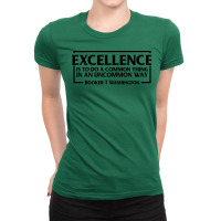 Excellence Booker T Washington Black History Quote Ladies Fitted T-shirt | Artistshot