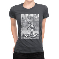 With A Turned Thumb Pollice Verso Roman Gladiator Ladies Fitted T-shirt | Artistshot