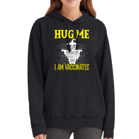 Halloween Scarecrow Hug Me I Am Vaccinated Costume Vintage Hoodie | Artistshot