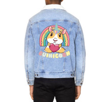 Guinea Pig Guinicorn Cute Pet Quote Unisex Sherpa-lined Denim Jacket | Artistshot