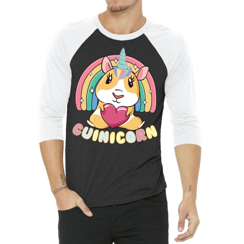 Guinea Pig Guinicorn Cute Pet Quote 3/4 Sleeve Shirt | Artistshot