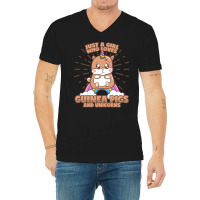 Guinea Pig Unicorn Girl Saying Cute V-neck Tee | Artistshot