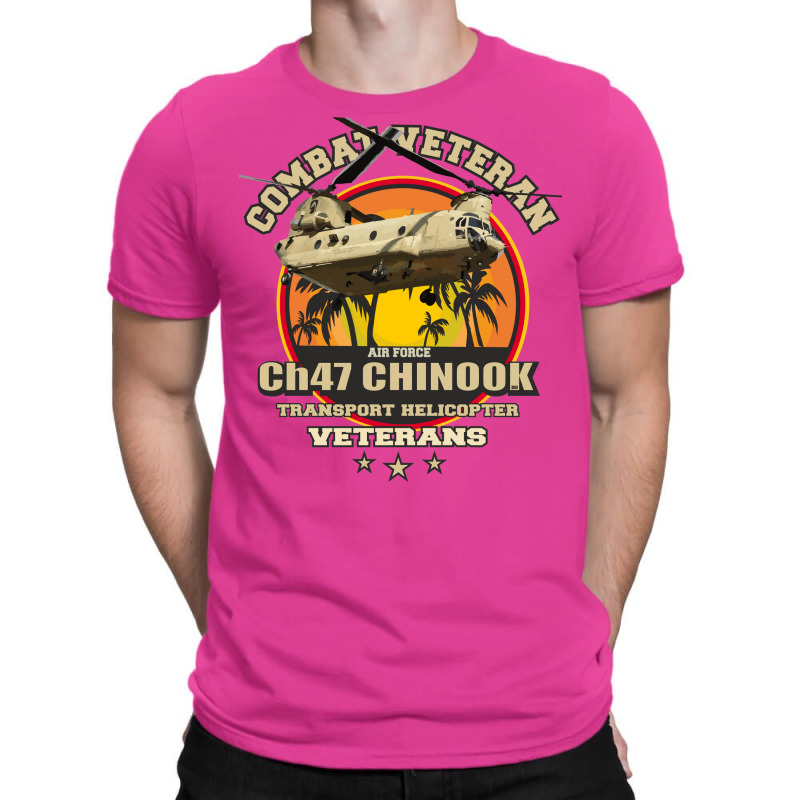 Combat Veteran Chinook Helicopter Green T-Shirt by ninnutduau | Artistshot