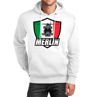 Italian Merlin Helicopter Patch Blue Unisex Hoodie | Artistshot